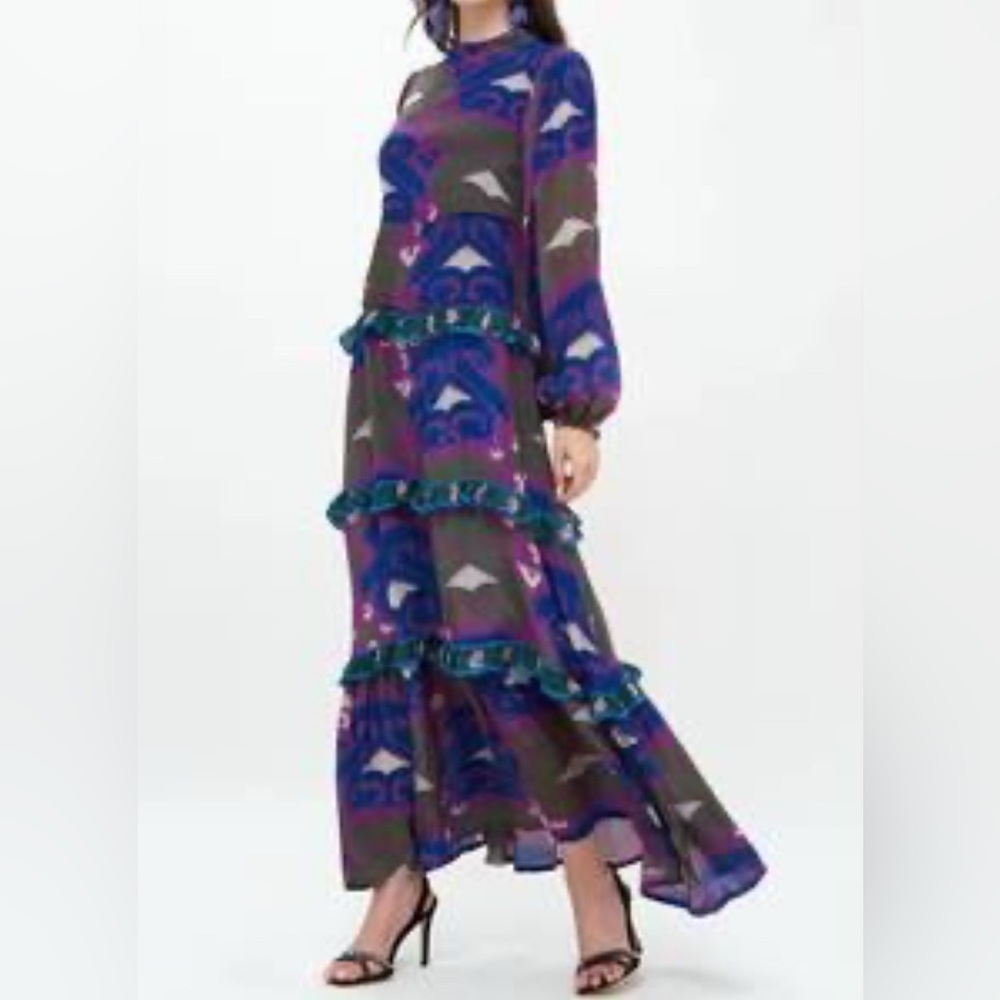 Oliphant mock neck maxi dress NWT